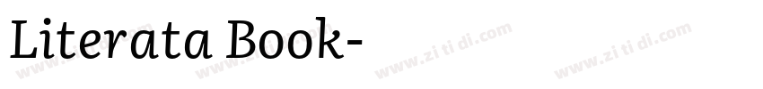 Literata Book字体转换